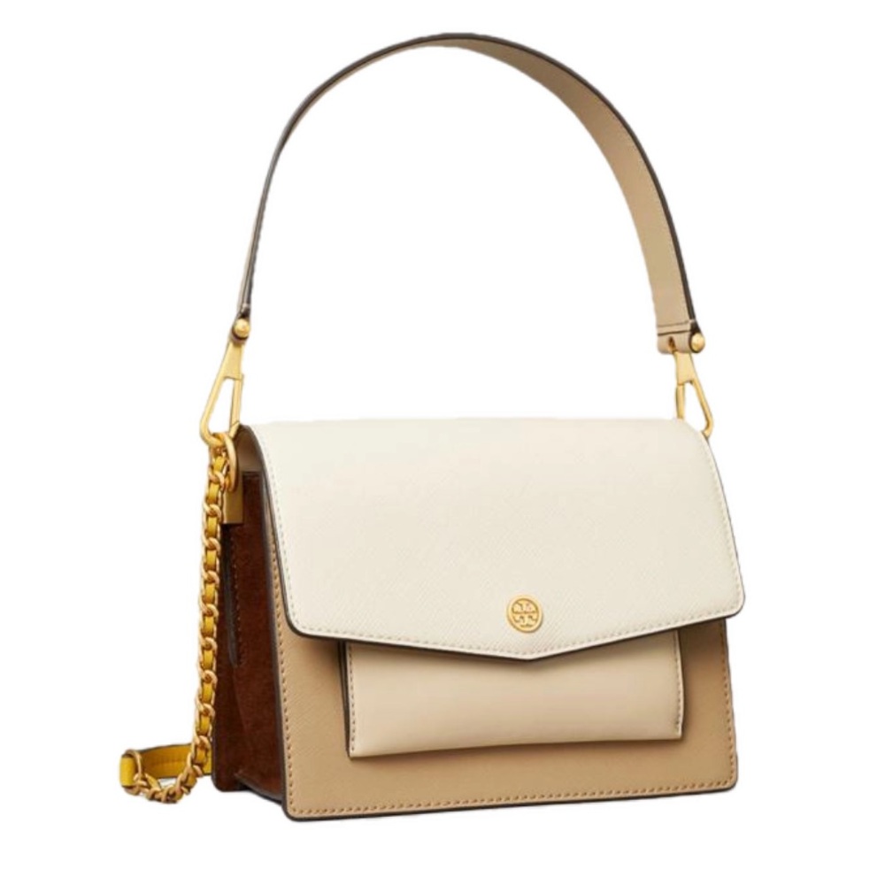 NWOT Cream Tory Burch Bag with extra strap